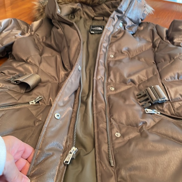 Women’s The North Face Metroluna Jacket Brown size Large EUC - Picture 8 of 12
